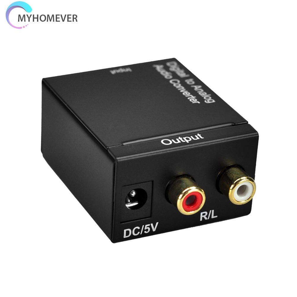 myhomever Digital Optical CoaxCoaxialToslink to Analog RCA L/R Audio ConverterAdapter
