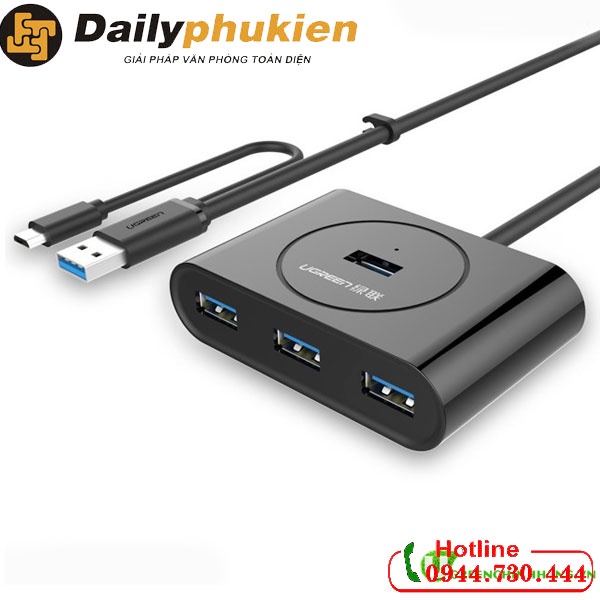 Bộ chia USB 3.0 4 cổng hỗ trợ OTG UGREEN 20292 dailyphukien