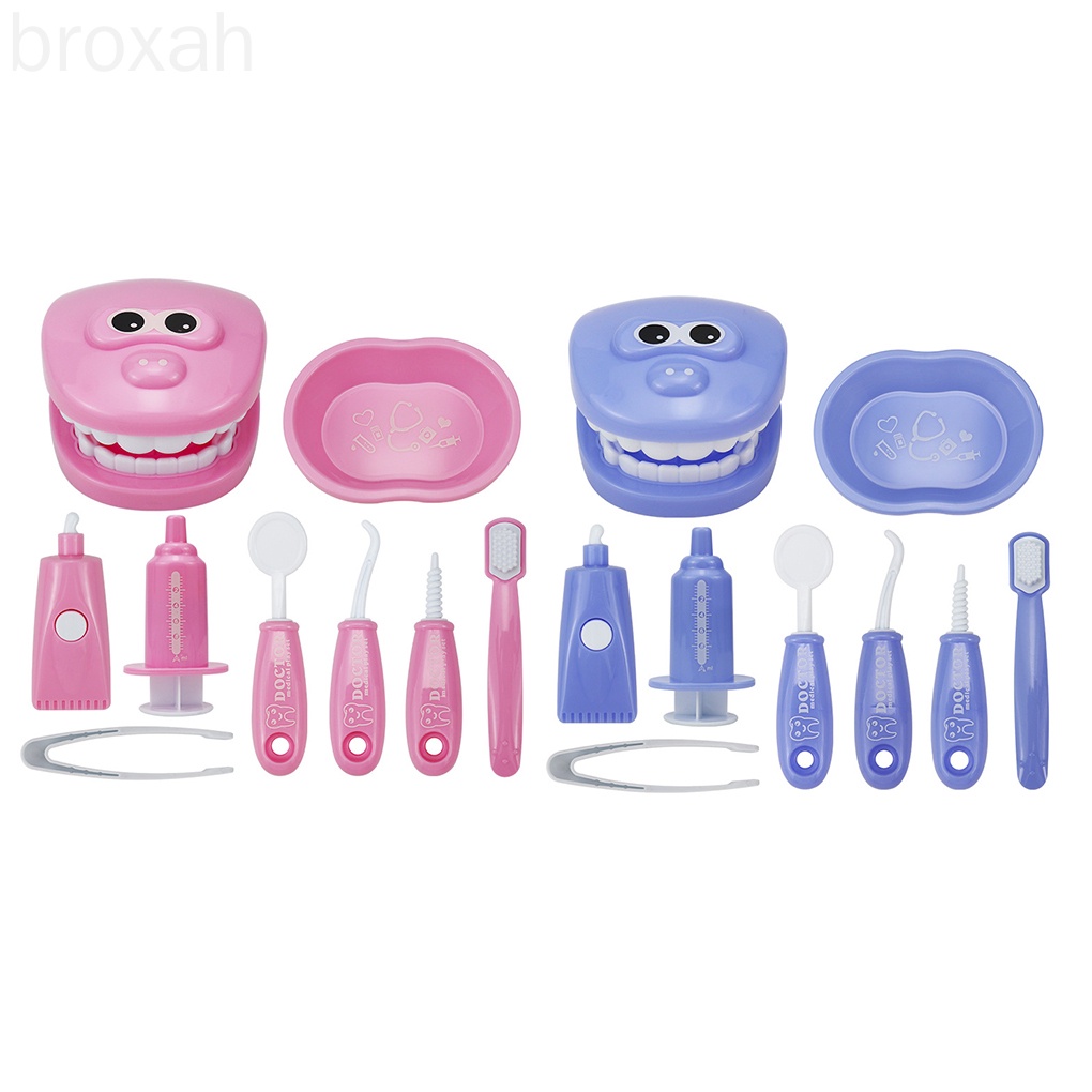Bộ 9 món bàn chải đánh răng bằng nhựa cho bé