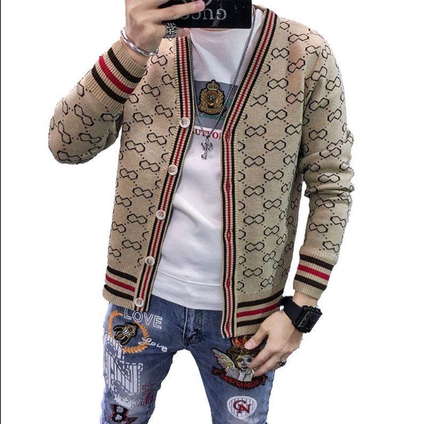 Áo khoác cardigan nam Men's cardig sweater Korean sweater jacket male