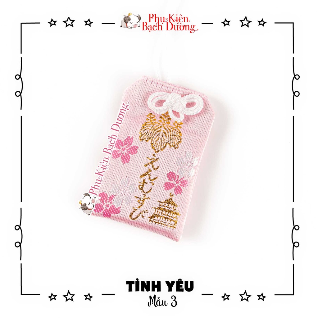 Túi Phước Tết 2024, Yushou Tình Yêu Mẫu 3 - Kiểu Omamori Nhật Bản, Có sẵn, Quà lì xì xịn.