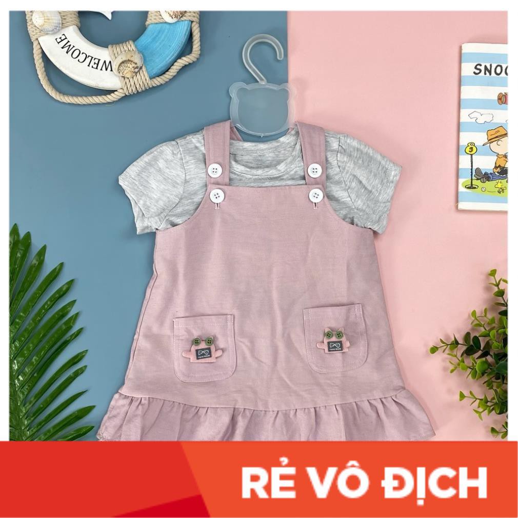 Váy yếm nhung hai túi bé gái size 1-7, cho bạn 10-22kg. Chất nhung dày dặn, dễ mặc, dáng yếm không nóng, dễ phối đồ