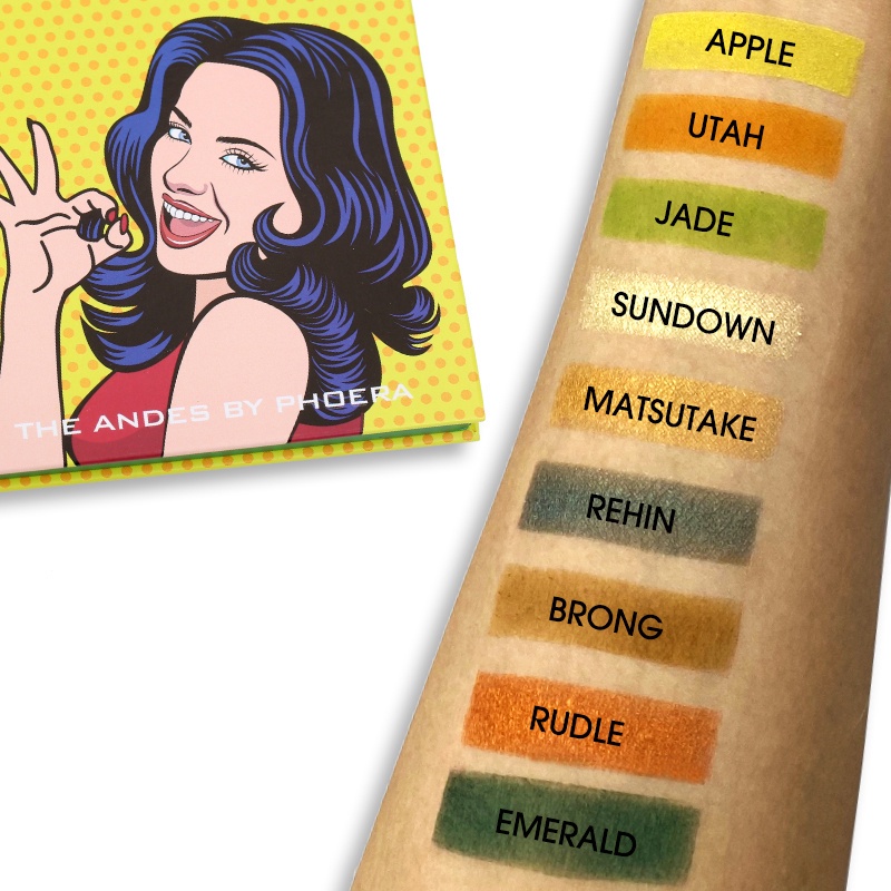 【New】 PHOERA Natural Make up Eye Shadow 9 Colors Palette Cosmetics Warm Beauty Makeup Tool Retro Eyeshadow Palette 【n】