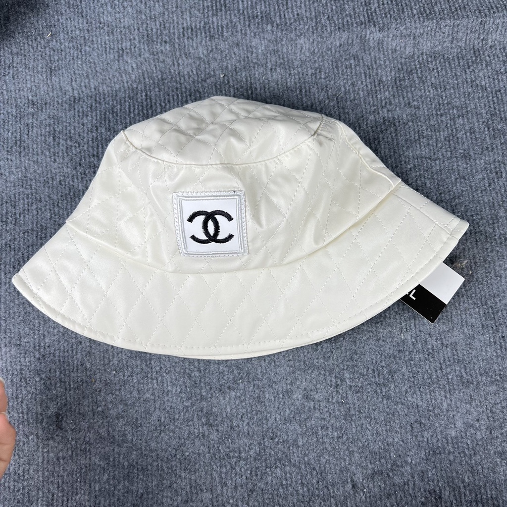 Nón channel bucket nón tai bèo vành cụp nhiều màu hàng cao cấp mác phong cách unisex