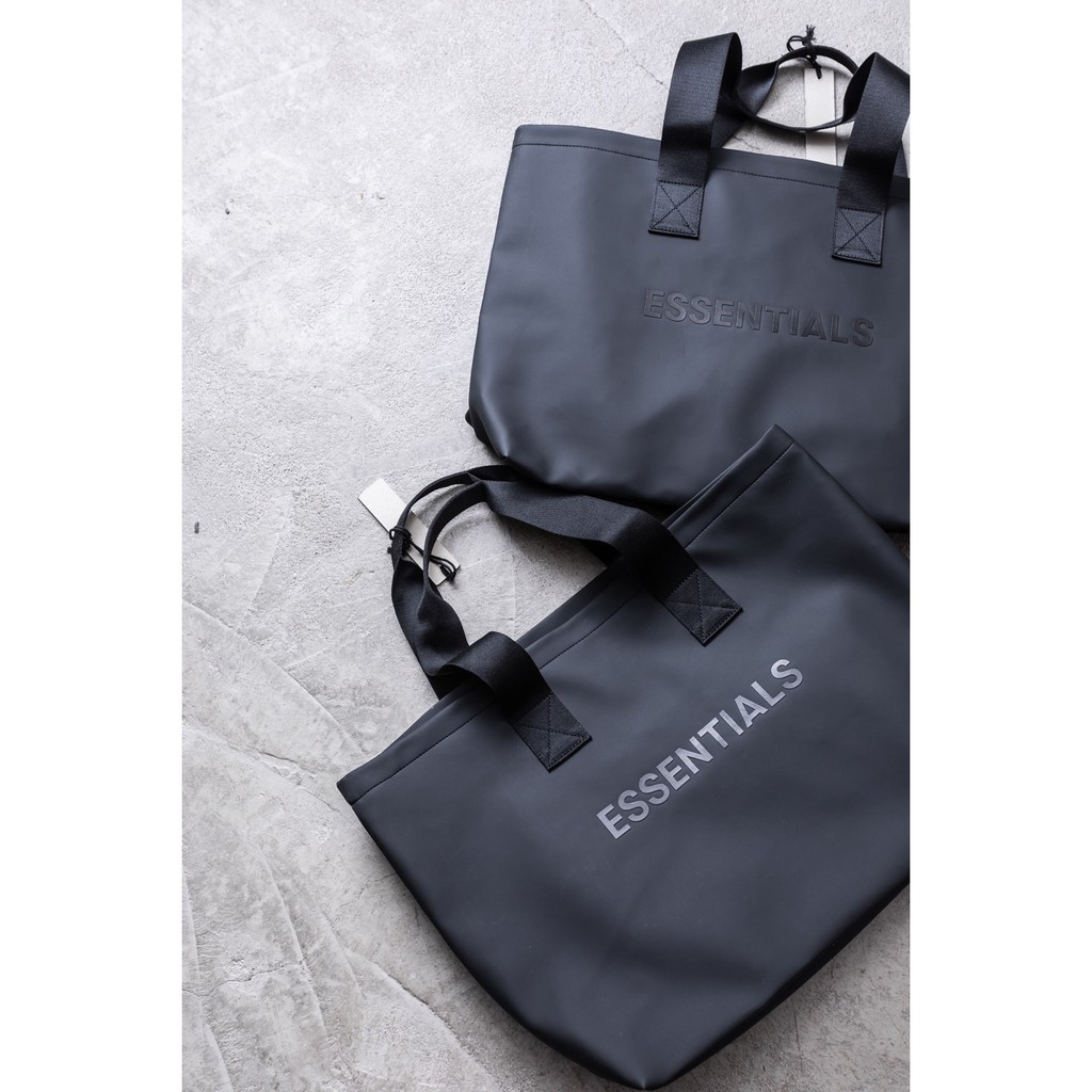 Túi FEAR OF GOD ESSENTIALS Tote Bag Dark Slate/Stretch Limo/Black, tote bag fog essentials