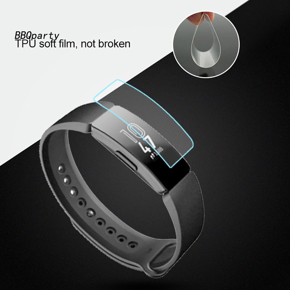 1 / 2 Miếng Dán Tpu Trong Suốt Bảo Vệ Màn Hình Cho Fitbit Inspire Hr / Fitbit Inspire