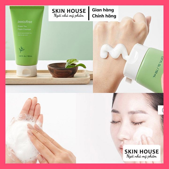 Sữa Rửa Mặt Trà Xanh Innisfree Green Tea Foam Cleanser 150ml Làm Sạch Sâu & Ngăn Ngừa Mụn | BigBuy360 - bigbuy360.vn