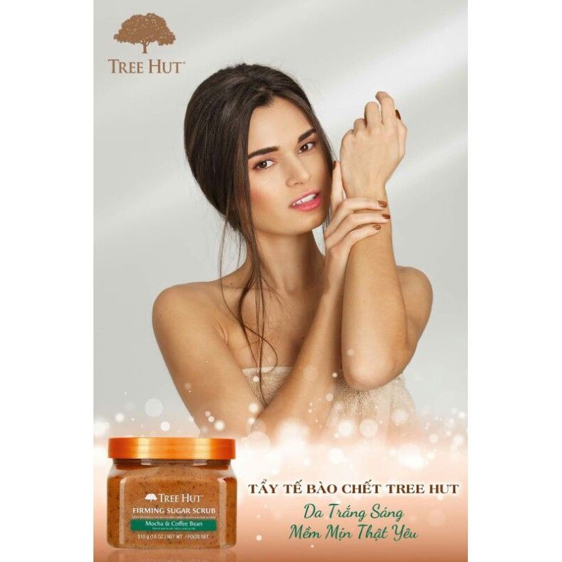 TẨY TẾ BÀO CHẾT CƠ THỂ TREE HUT FIRMING SUGAR SCRUB MOCHA & COFFEE BEAN-NEW