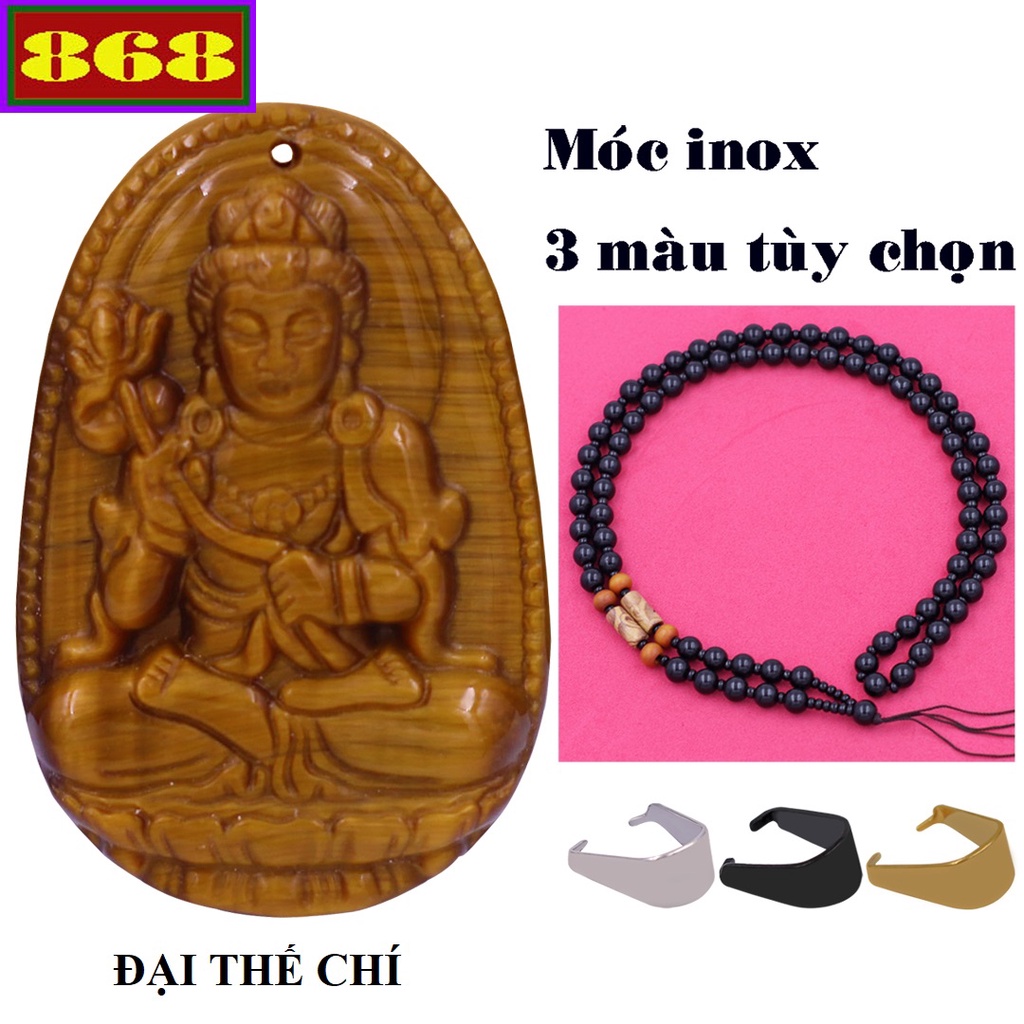 Vòng cổ mặt Phật hộ mệnh 12 con Giáp - Dây chuỗi hạt đen Đá VDHGCMHB1 - Size phù hợp cho nam và nữ