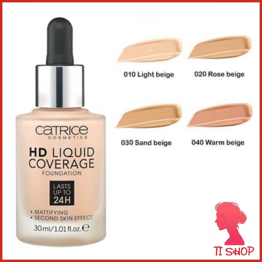 Kem Nền 💋FREESHIP💋 Kem Nền Catrice 24h 30ml kiềm dầu che khuyết điểm