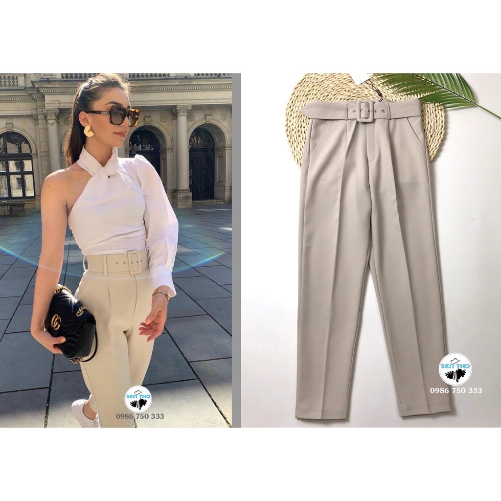 [ Ảnh thật trải sàn ] Quần Baggy Kèm Đai Công Sở Cao Cấp Chất Siêu Đẹp Mặc Sang Trọng Thanh Lịch | BigBuy360 - bigbuy360.vn