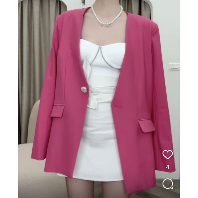 Áo blazer cổ cách điệu | BigBuy360 - bigbuy360.vn
