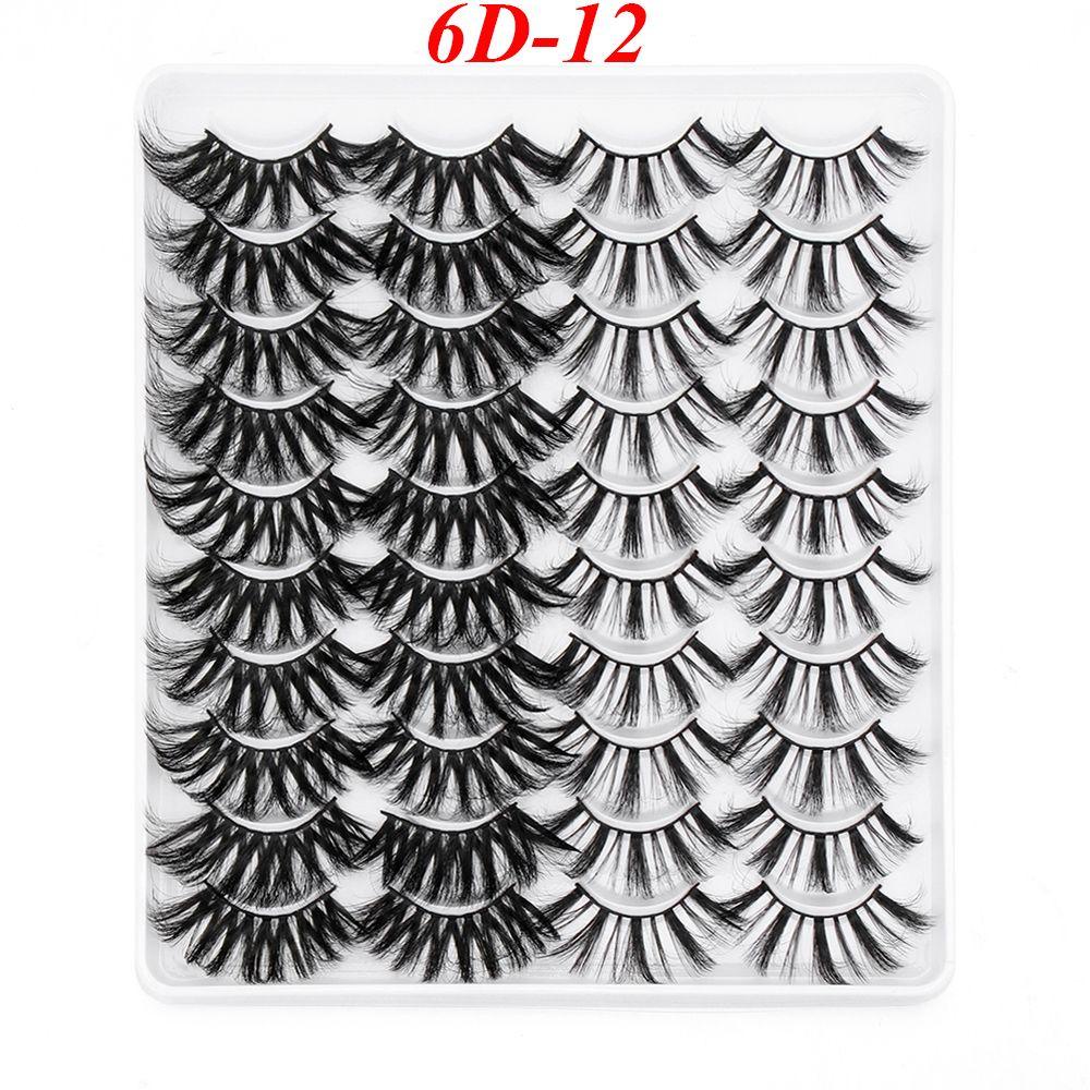 Set 20 Cặp Lông Mi Giả Mi Giả MIH SKONHED Dùng Trang Điểm