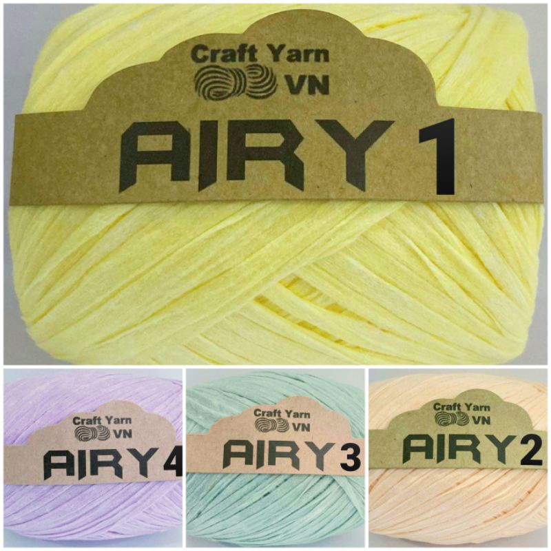 Sợi Airy Nhẹ Mềm Móc Túi Nón Thời Trang