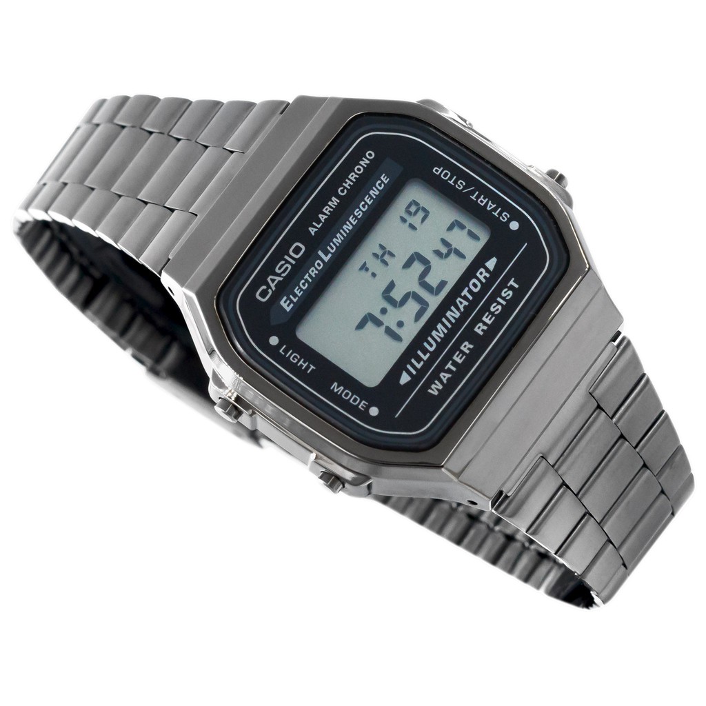 Đồng hồ unisex dây kim loại Casio chính hãng Anh Khuê A168WGG-1ADF (36mm)
