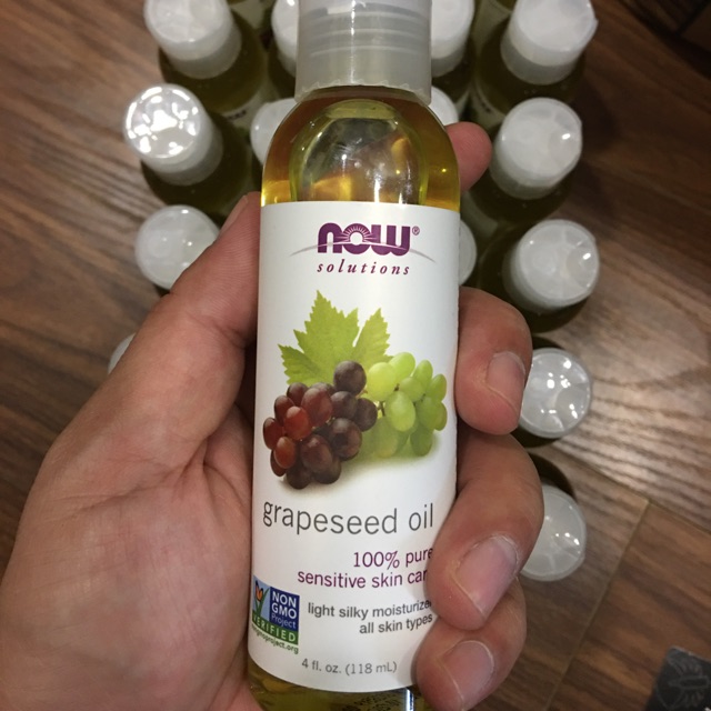 🌟🌟Tinh Dầu Hạt Nho Now Solutions Grapeseed Oil  🍇🍇 Nhập Mỹ Xịn