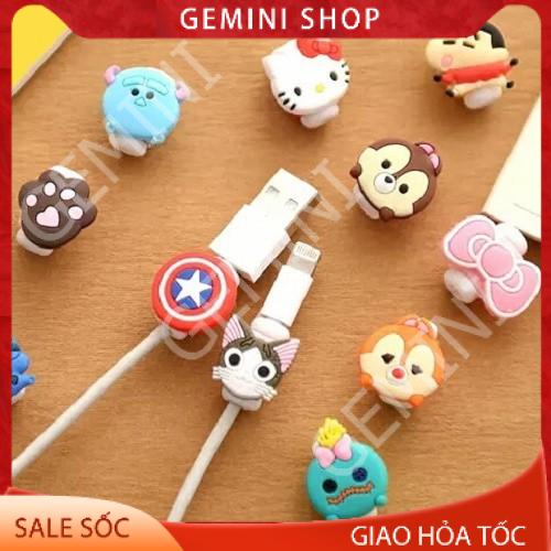 Nút bảo vệ đầu tai nghe cáp sạc hình thú (ngẫu nhiên hình)