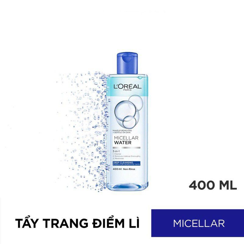 Combo nước tẩy trang Loreal và Bông tẩy trang Jomi