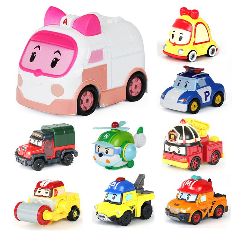 Mới Đồ Chơi Xe Buýt Robocar Poli Mini 19 Kiểu Hàn Quốc