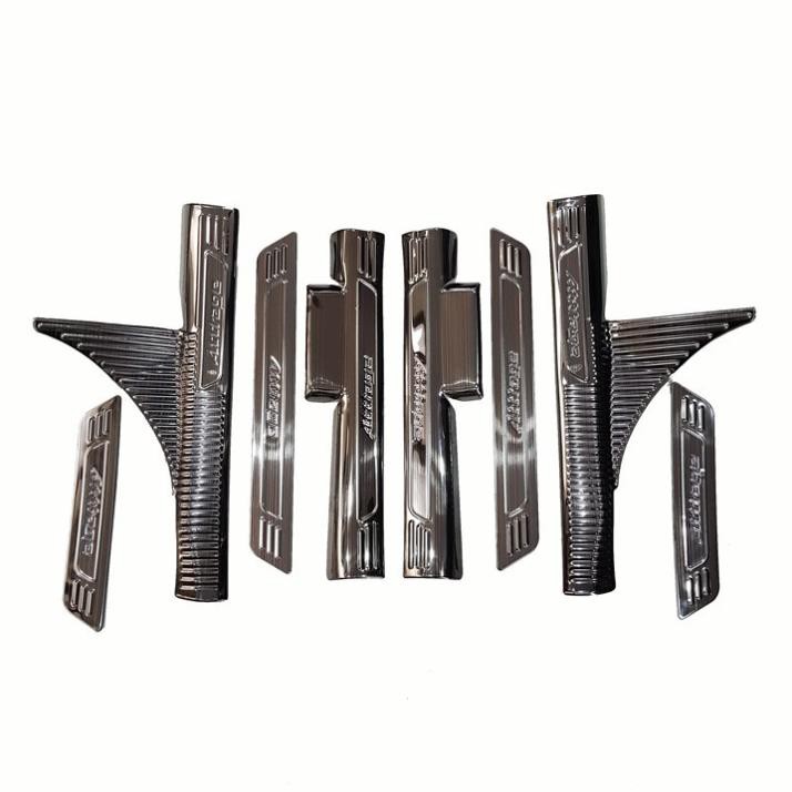 Ốp Bậc Trong Ngoài Titan Xe Mitsu Attrage 2018 2019 2020 2021