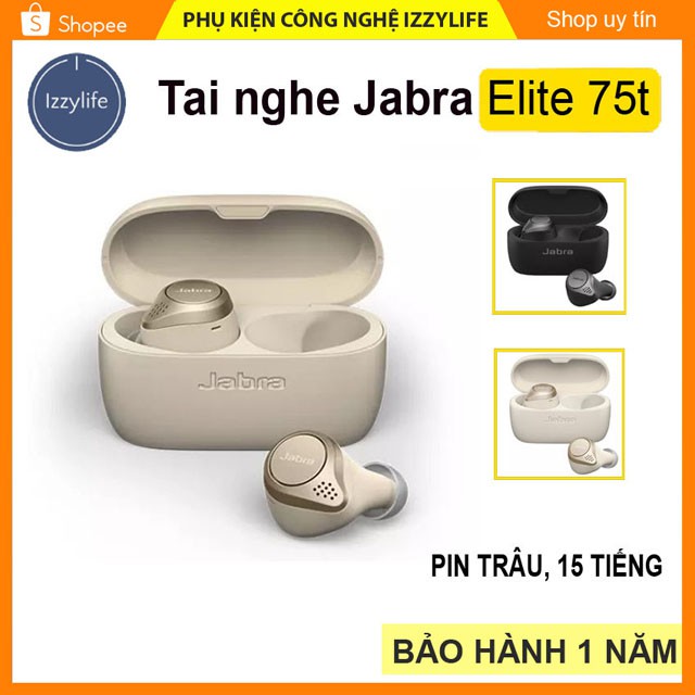 [SIÊU CHẤT] Tai nghe ELITE75t cao cấp, ÂM BASS sống động, chống mồ hôi, chống tạp âm, đi kèm đốc sạc dư phòng