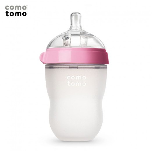 Bình Sữa Comotomo silicone siêu mềm Cho Bé Chống Sặc 150ml 250ml [Hàng Chính Hãng check HiddenTag] Tặng tay cầm