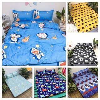 Bộ ga gối Coton Poly Hàn 1m8,2m,đa dạng mẫu(LV đỏ)