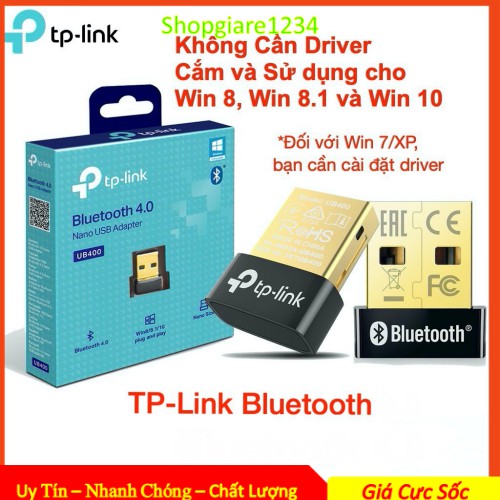 USB Bluetooth 4.0 TPLink UB400 dùng cho PC, chính hãng, mới 100%, bảo hành 2 năm- Kết Nối Bluetooth Nhanh Hơn