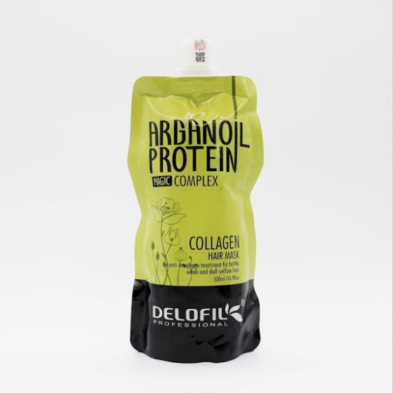 Dầu Hấp Ủ Tóc Collagen Delofil Arganoil Protein Siêu Mượt 500ml[sanvatvn710] | BigBuy360 - bigbuy360.vn