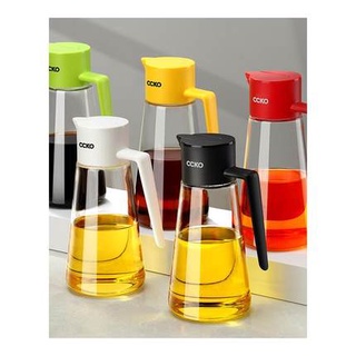 Bình đựng dầu ăn nắp mở tự động, nước tương thủy tinh borosilicate cao cấp CCKO thương hiệu Đức 550ml