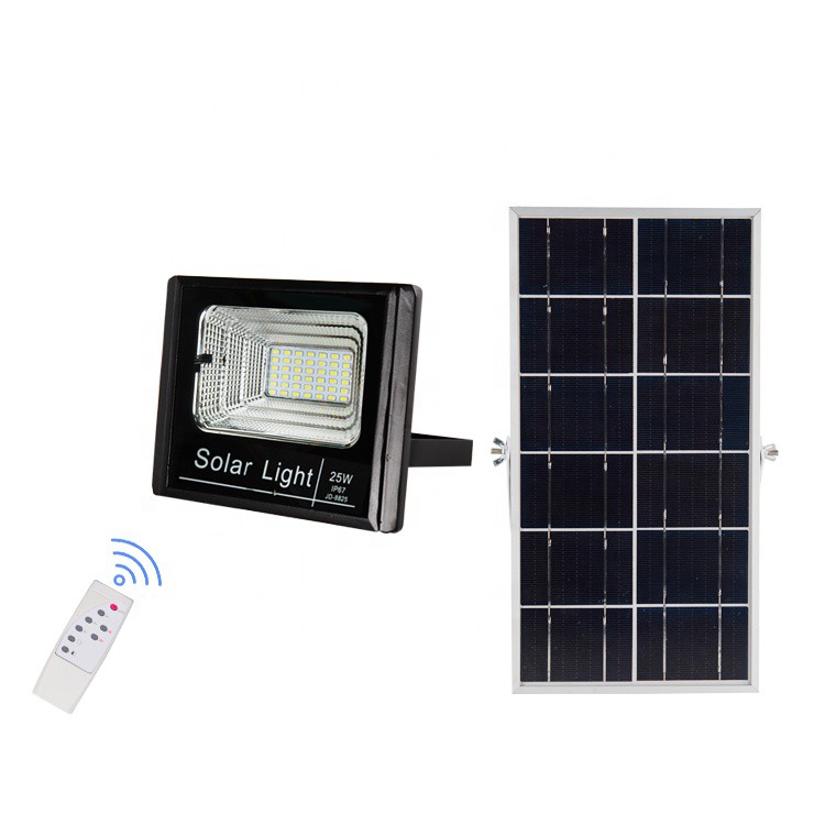 ĐÈN LED NĂNG LƯỢNG MẶT TRỜI SOLAR LIGHT JD-8825 - 25W, ĐÈN THÔNG MINH, KHÔNG DÙNG ĐIỆN-TẶNG DÂY DẪN