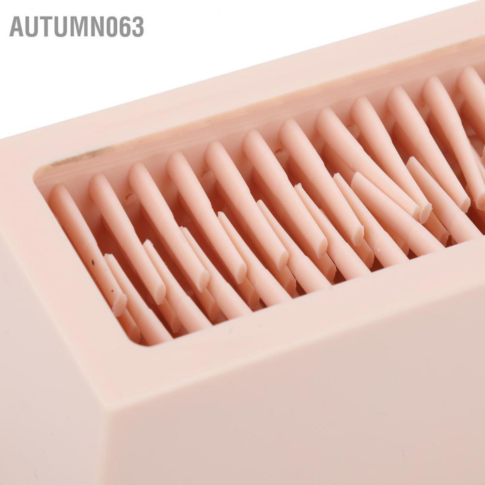 Makeup Brushes Holder Organizer Vanity Silicone Air Drying Rack Cosmetics Storage Display for Home Desk Dresser Autumn063