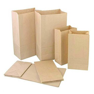 Túi giấy - 10 Túi xi măng gói hàng, đựng bánh mì, đựng tạp hóa không quai 10 chiếc