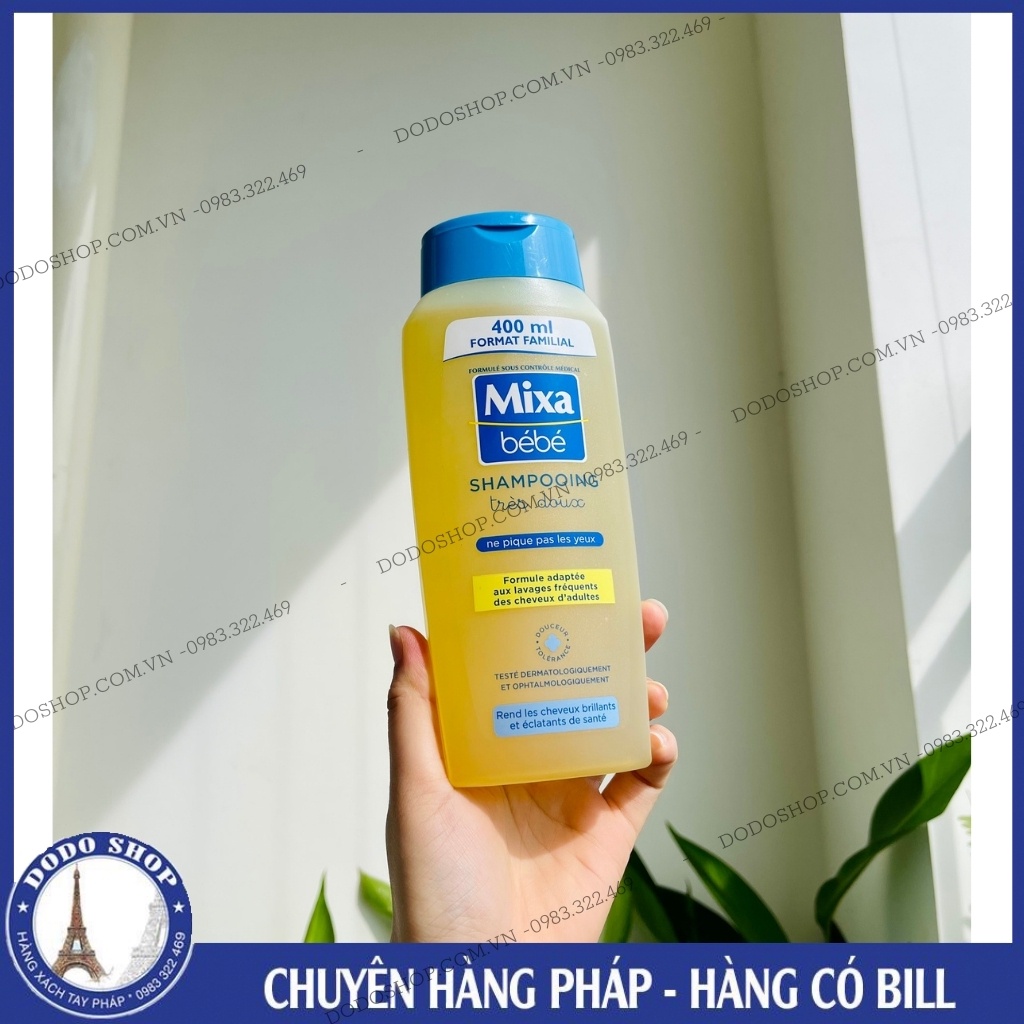 Dầu gội Mixa Bebe dành cho bé, giúp bảo vệ da đầu và cho mái tóc mềm mượt- Hàng có Bill