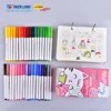 Bút lông 36 màu Fiber Pen Washable - Nét mảnh nét to - Colokit SWM-C006