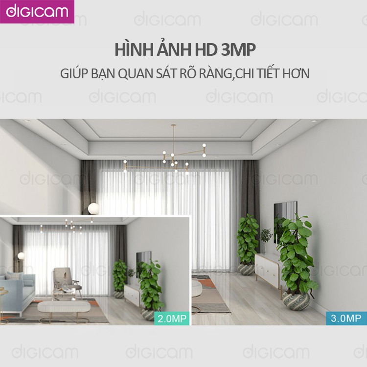 Camera Srihome SH020 - 3MP FHD - Kết nối wifi - Đàm thoại hai chiều - Phát hiện chuyển động | BigBuy360 - bigbuy360.vn