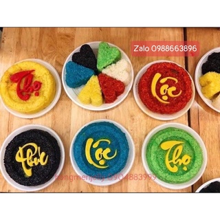 Khuôn Xôi Phúc Lộc Thọ 12cm đáy rời/ Phúc lộc thọ tài 9cm đáy liền
