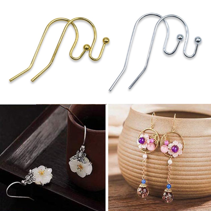 Sa Set 100 Móc Câu Cá Màu Vàng / Bạc Không Gây Dị Ứng