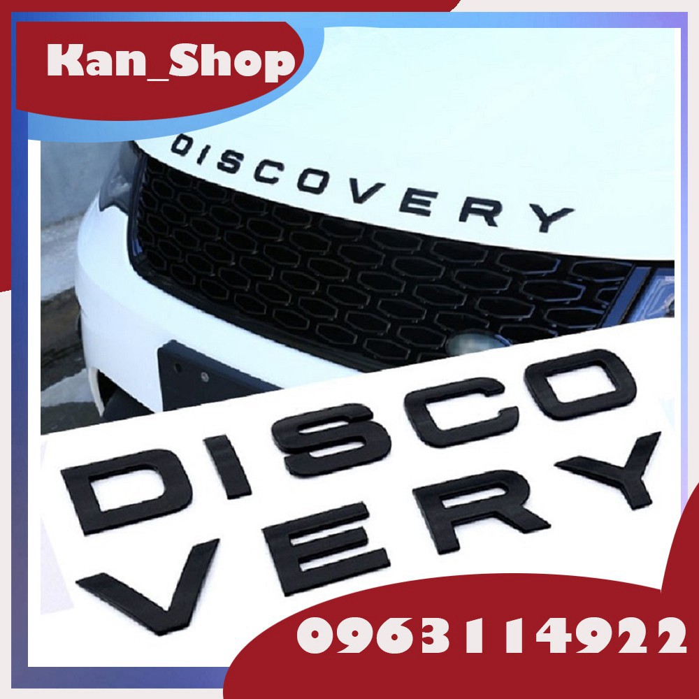 Chữ DISCOVERY Dán Ô Tô 3D