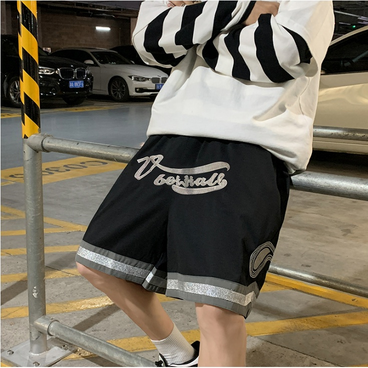 Quần Short Thể Thao Ống Rộng Màu Trơn Thời Trang Cho Nam