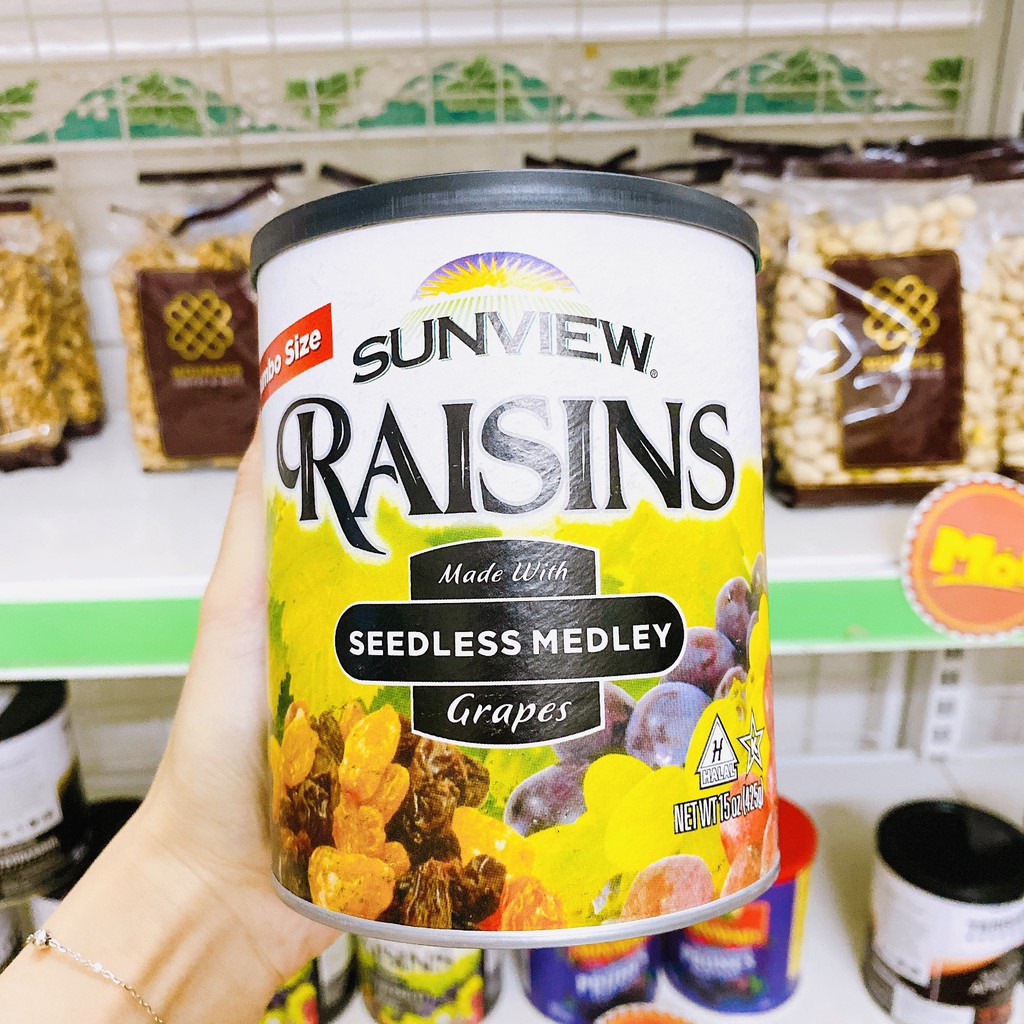 【NGON, HỘP ĐẸP】Nho Khô Thập Cẩm Raisin Sunview 425g - HÀNG CHUẨN NGON | BigBuy360 - bigbuy360.vn