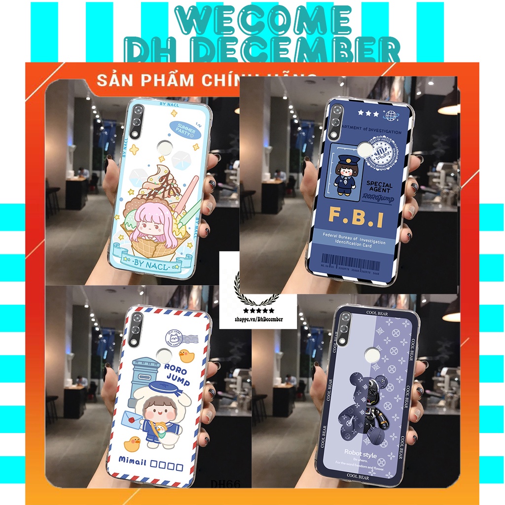 Ốp lưng dẻo Vsmart STAR 4 in hình 3D GẤU cute be@r, soda, happy day cực hot ,thời thượng