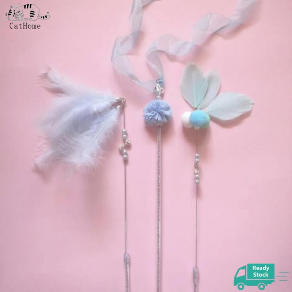 Đồ Chơi Lông Vũ Chống Cắn Có Chuông Vui Nhộn Cho Mèo Cưng