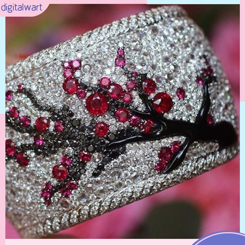 Nhẫn Hợp Kim Hình Cành Cây Đính Đá Thời Trang Sang Trọng Dành Cho Nữ