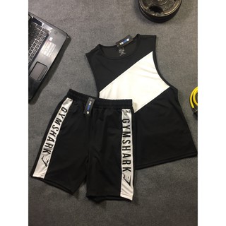 Quần short gymshark mix trắng