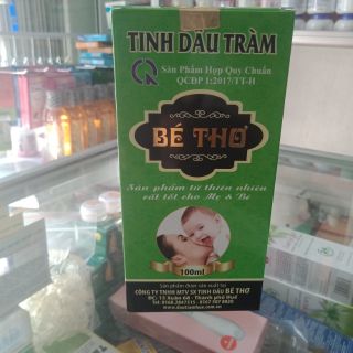 Date mới (Rẻ nhất) Tinh dầu tràm Bé Thơ lọ 100ml (Rê Vô Địch)