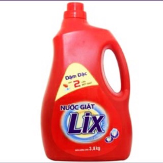 Nước giặt lix đậm đặc bình 3,8kg ( 3,65l )
