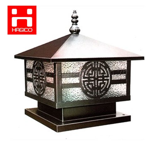 Đèn trụ cổng CT-02 D200 thần tài