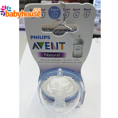 Núm ty Chữ Y Philips Avent cùng các Size lổ tròn 1m+ 3m+ 6m+ Chính Hãng