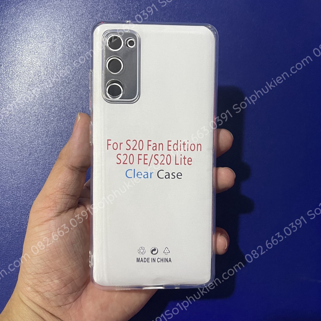 Ốp lưng Samsung Galaxy S20 FE 5G / S20 lite / S20 Fan Edition dẻo trong bảo vệ cam, siêu bền, dày, đẹp